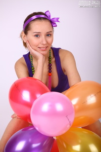 Russian Teenie With Balloons