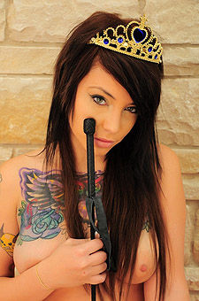 Tattooed beauty queen